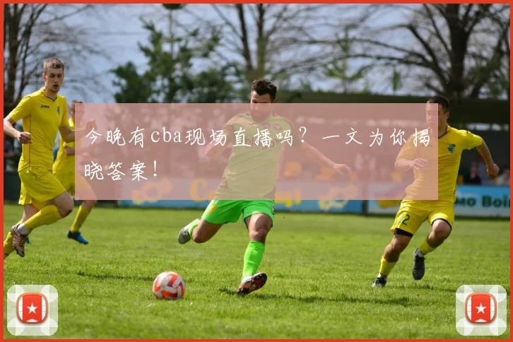 今晚有cba现场直播吗？一文为你揭晓答案！